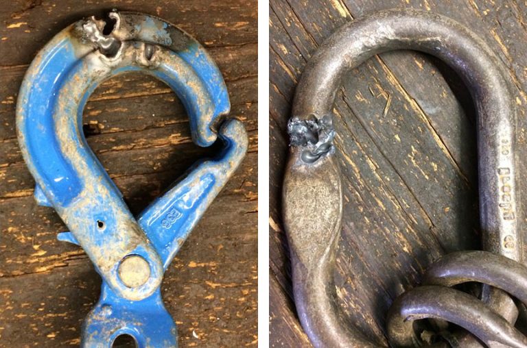 damaged chain hook RMB Lifting